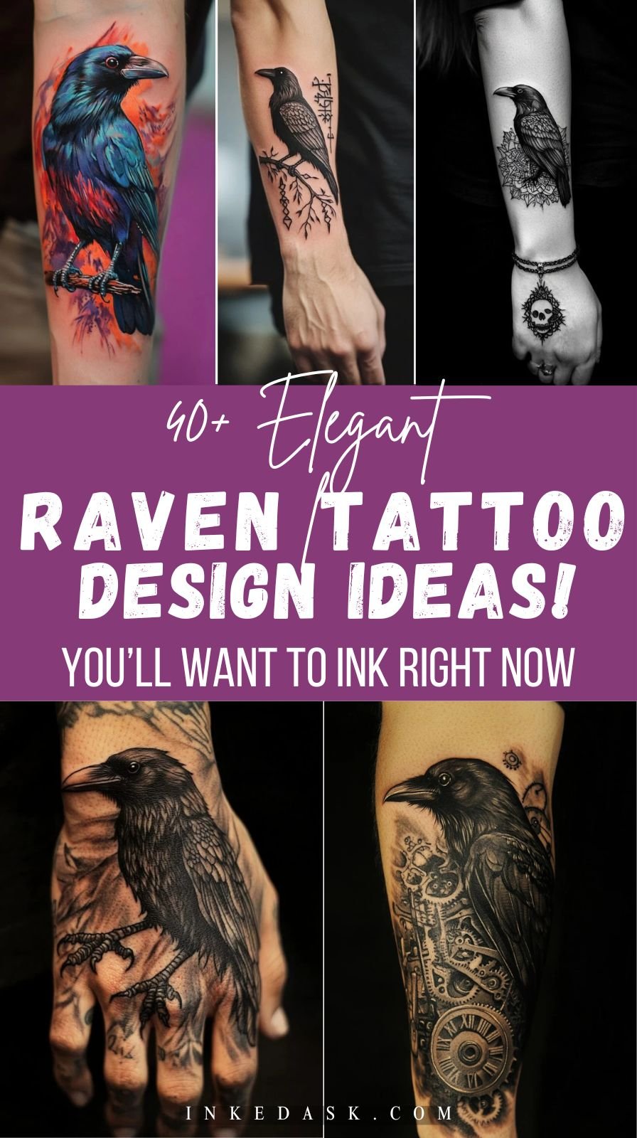 40+ raven tattoo Designs